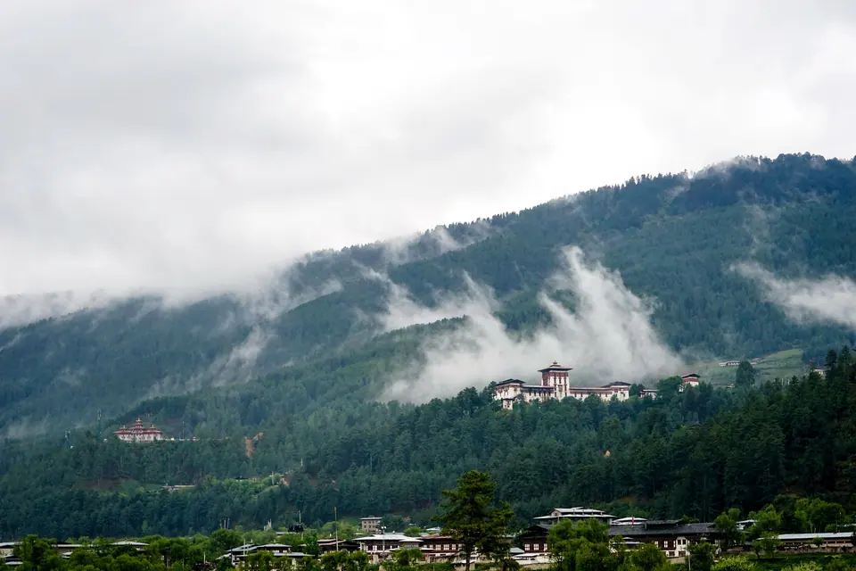 Jakar Dzong in the Bumthang valley