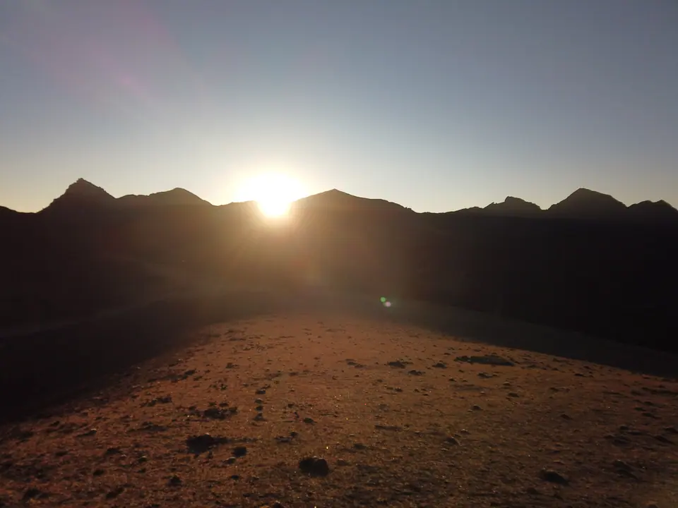Sunrise over the Himalaya from a peak on the Dagala trail