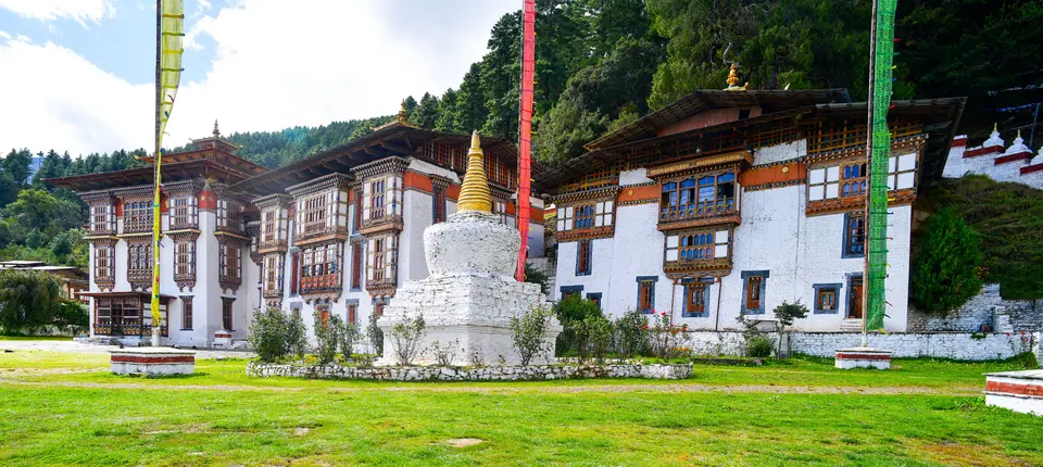 Kurje Lhakhang in Bumthang, where the trek begins