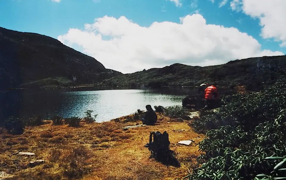 Jimilang Tsho lake on the Druk Path trail