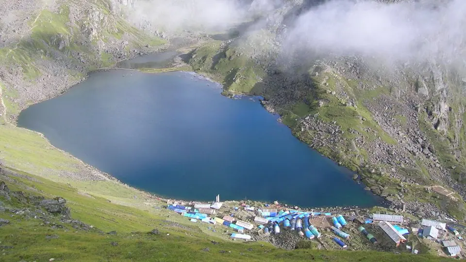 Gosaikunda lake and lodges