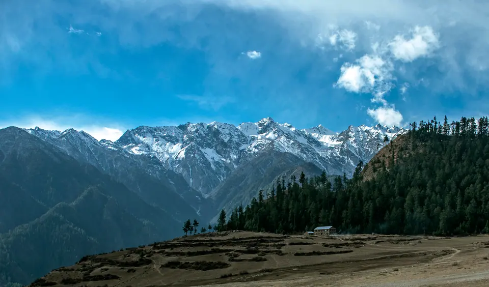 Simikot valley in Humla, far western Nepal