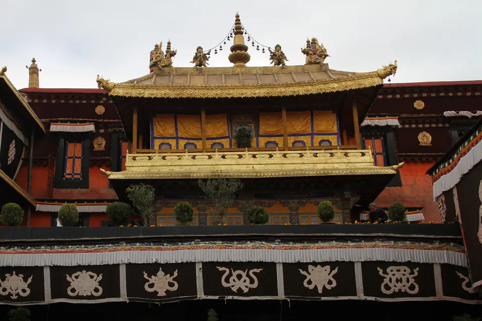 Courtyard of the Jokhang Temple in Lhasa